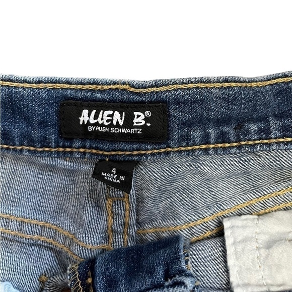 Allen B. By Allen Schwartz Cut Off Denim Shorts with Embroidery - Picture 4 of 11